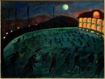 Ice Skaters by Marianne von Werefkin